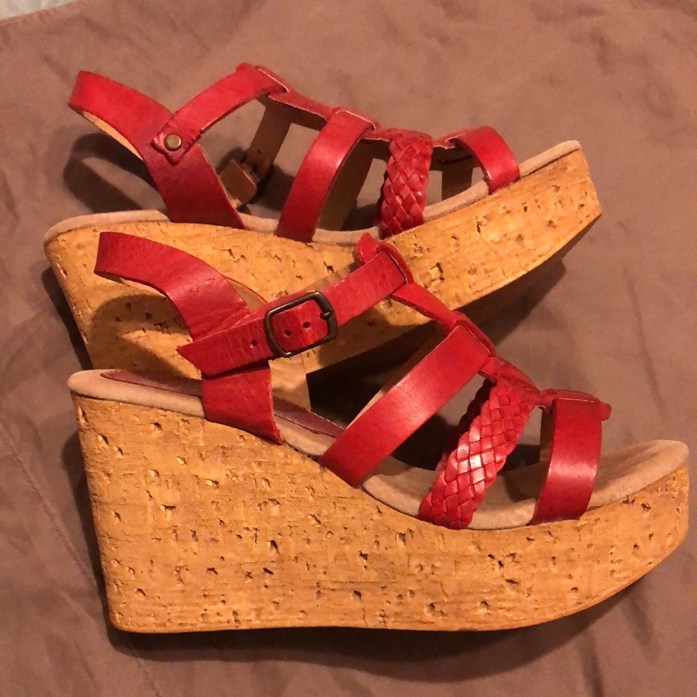 Sbicca Red Wedges